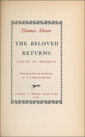 Lot #477 Thomas Mann Book - Image 2