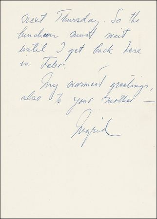 Lot #717 Ingrid Bergman Handwritten Letter Signed - Image 2