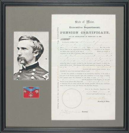 Lot #275 Joshua Lawrence Chamberlain: Granting a pension to a Civil War widow - Image 1