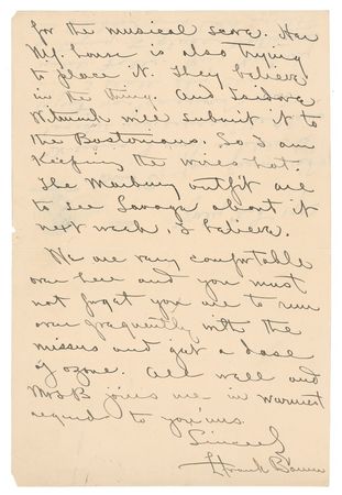 Lot #422 L. Frank Baum: THE HALLS OF “MONTEZUMA”: In the midst of the WIZARD OF OZ’s original Broadway run, BAUM hopes to strike gold with a second musical comedy - Image 2