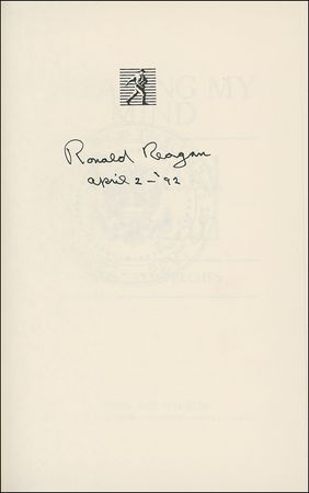 Lot #107 Ronald Reagan Book - Image 1