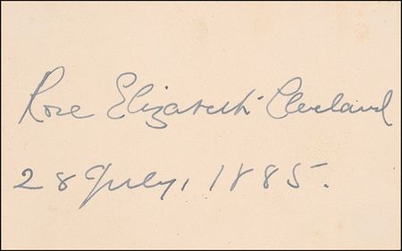 Lot #20 Grover, Frances, and Rose Cleveland: With both of his First Ladies - Image 2