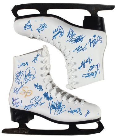 Lot #1411 Skate America 2007 Figure Skates - Image 1