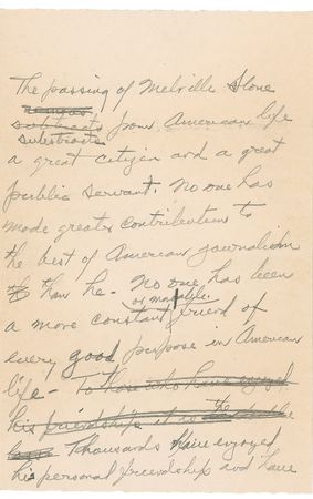 Lot #64 Herbert Hoover: Hoover remembers the G. M. of the Associated Press - Image 2