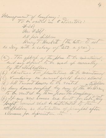Lot #116 Franklin D. Roosevelt: TILL DEATH DO US PART: FDR drafts his will, including a special bequest to his secretary-mistress, MISSY LE HAND - Image 2