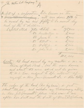 Lot #116 Franklin D. Roosevelt: TILL DEATH DO US PART: FDR drafts his will, including a special bequest to his secretary-mistress, MISSY LE HAND - Image 4