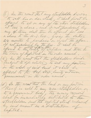 Lot #116 Franklin D. Roosevelt: TILL DEATH DO US PART: FDR drafts his will, including a special bequest to his secretary-mistress, MISSY LE HAND - Image 5