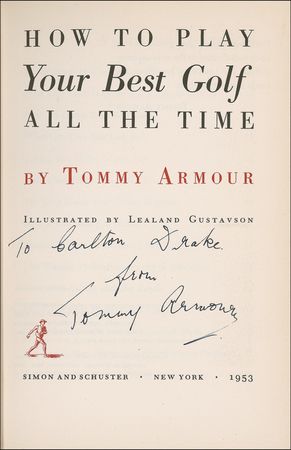 Lot #1099 Tommy Armour Book - Image 1