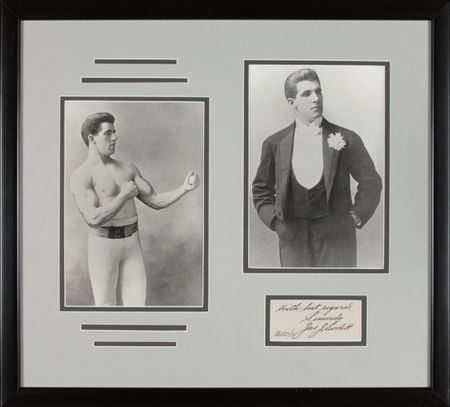 Lot #1219 James J. Corbett Signature - Image 1