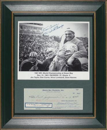 Lot #1296 Vince Lombardi and Dan Currie Group Lot - Image 1