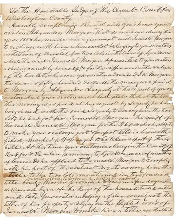Lot #315 John S. Mosby: Decades-spanning Mosby legal brief - Image 1
