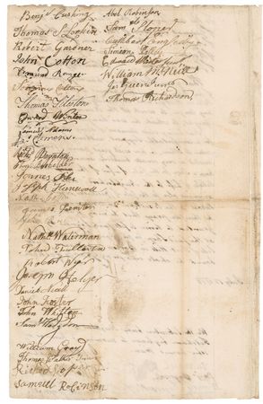 Lot #189 John Hancock and Samuel Adams: Months before the Boston Tea Party, patriot/brewer Adams and Declaration Signer Hancock sign a petition for a Boston liquor license - Image 2