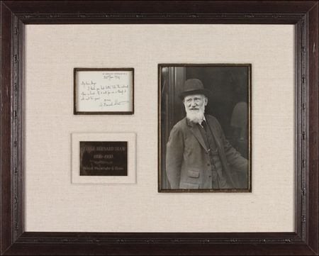 Lot #496 George Bernard Shaw Handwritten Letter Signed - Image 1