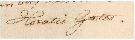 Lot #292 Horatio Gates: An olive branch? “Present my compliments ... particularly to the House of Washington” - Image 1