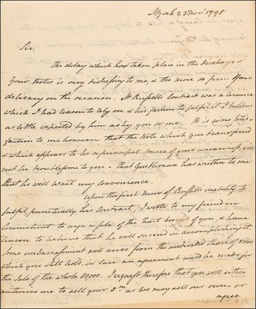 Lot #147 Aaron Burr: Seeking compensation in a land deal gone sour - Image 1