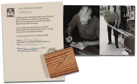Lot #15 Jimmy Carter Wood