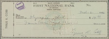 Lot #1215 Ty Cobb - Image 2