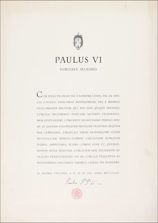 Lot #231 Paul VI - Image 1