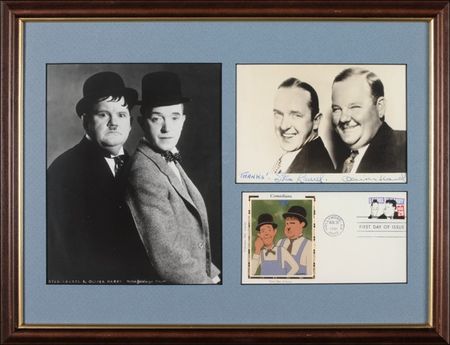 Lot #889 Laurel and Hardy Signed Photograph - Image 1