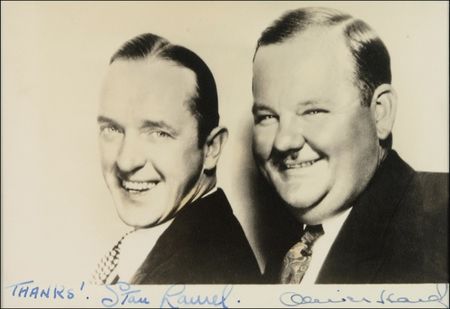 Lot #889 Laurel and Hardy Signed Photograph - Image 2