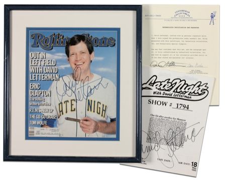 Lot #898 David Letterman Group Lot - Image 1