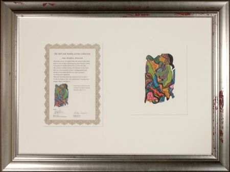 Lot #613 Jimi Hendrix: ART YOU EXPERIENCED: Colorful original abstract drawing by JIMI HENDRIX - Image 1