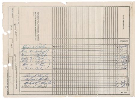 Lot #654 Elvis Presley: G. I. BLUES: ELVIS’s 1958 Fort Hood Army Equipment record sIgned by him seven times - Image 3