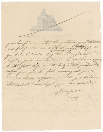 Lot #227 Napoleon: Signing ?Bonaparte? as First Consul - Image 2