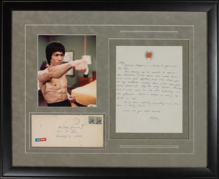Lot #895 Bruce Lee: ?I?ll train you in my method?: LEE writes to his star pupil on the emerging discipline of Jeet Kune Do, his son Brandon, and his work on The Green Hornet - Image 1