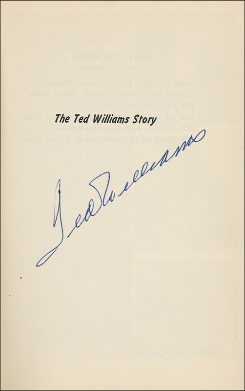 Lot 1536 Ted Williams Book