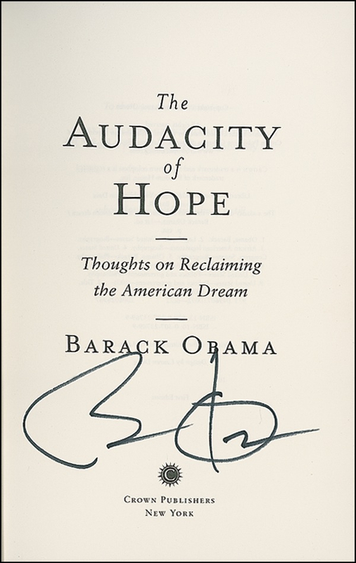 Lot 273 Barack Obama Book