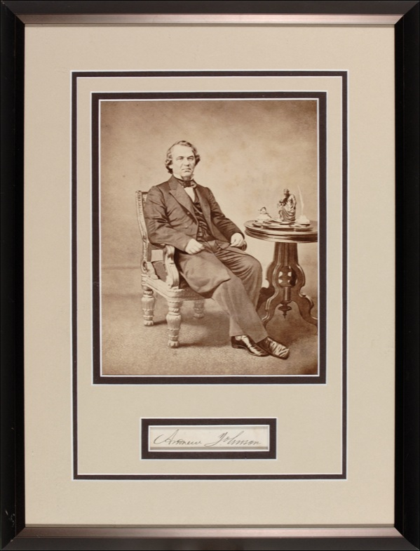 Lot 66 Andrew Johnson Signature