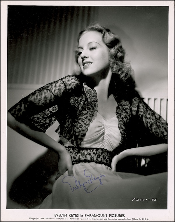 Lot 1093 Evelyn Keyes Signed Photograph