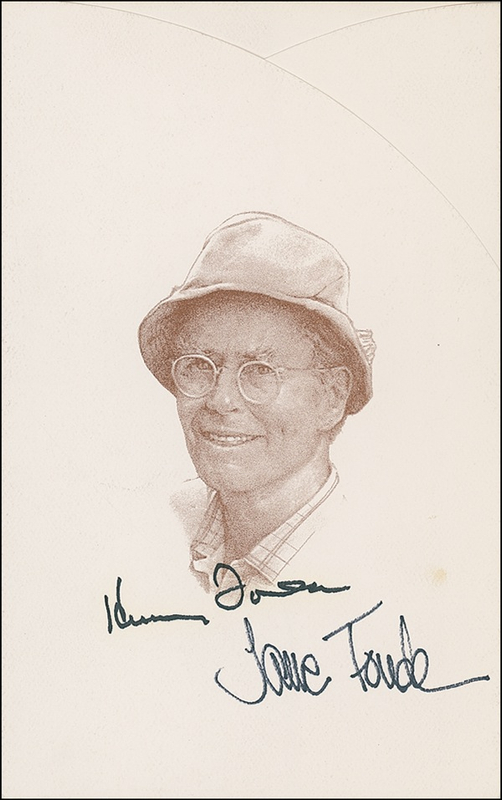 Lot 1016 Henry and Jane Fonda Invitation