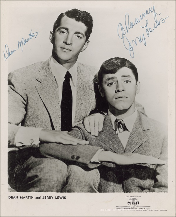 Lot 1121 Dean Martin and Jerry Lewis Signed Photograph