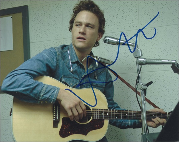 Lot 1105 Heath Ledger Signed Photograph