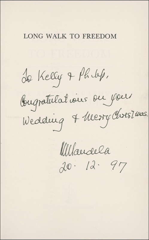 Lot 254 Nelson Mandela Book