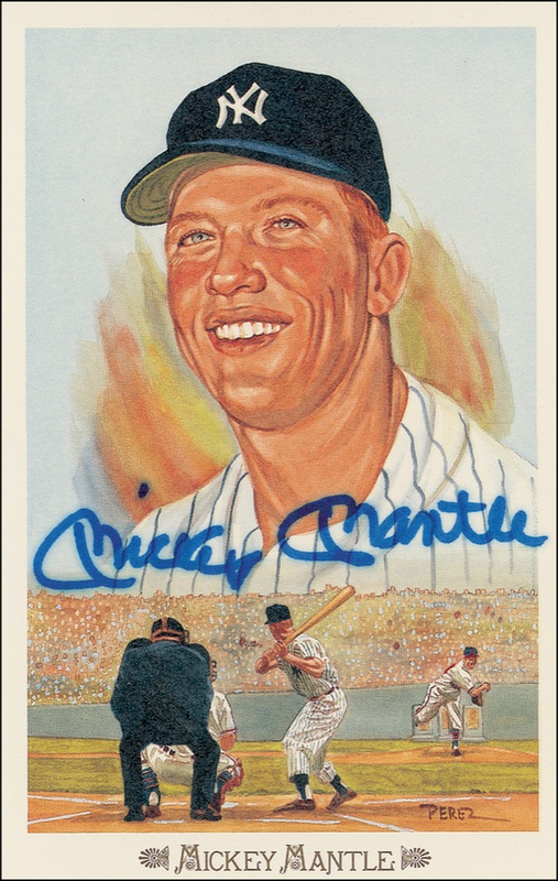 Lot 1428 Mickey Mantle Perez-Steele Card