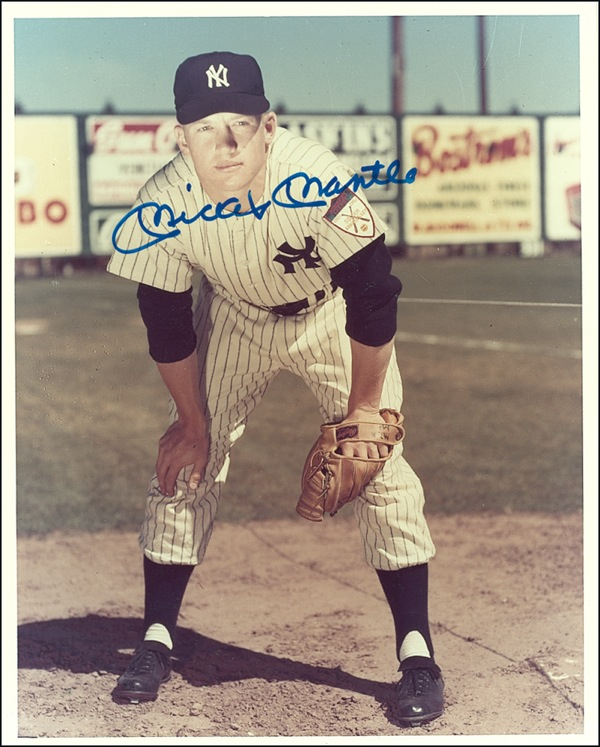 Lot 1430 Mickey Mantle Signed Photograph