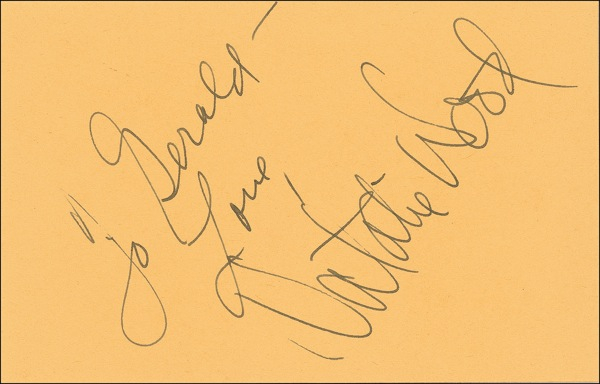 Lot 1247 Natalie Wood Signature