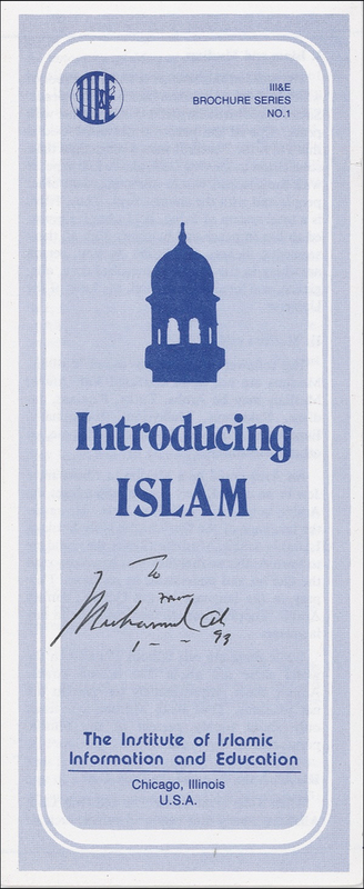 Lot 1261 Muhammad Ali Pamphlet