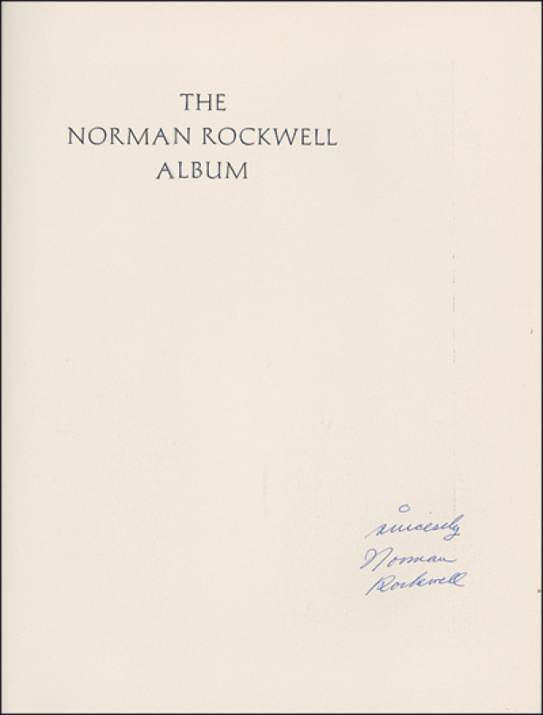 Lot 617 Norman Rockwell Book