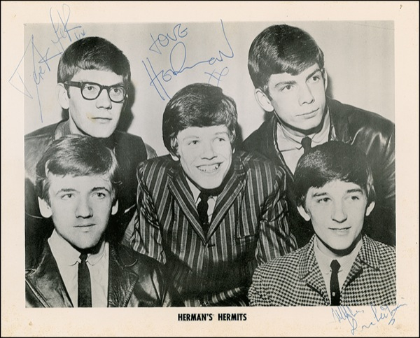 Lot 790 Herman’s Hermits Signed Photograph