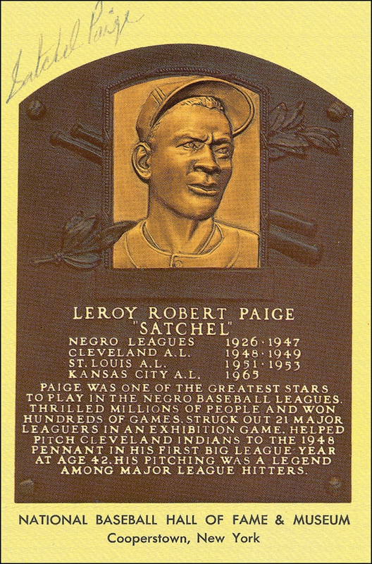 Lot 1478 Satchel Paige Hall Of Fame Card
