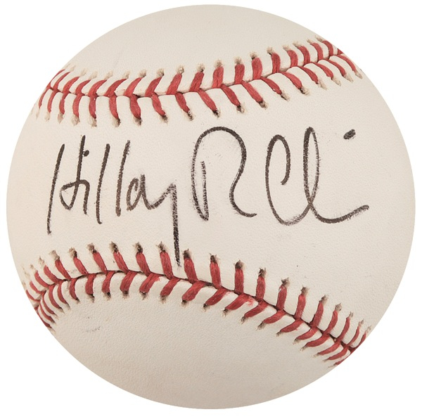 Lot 31 Hillary Clinton Baseball