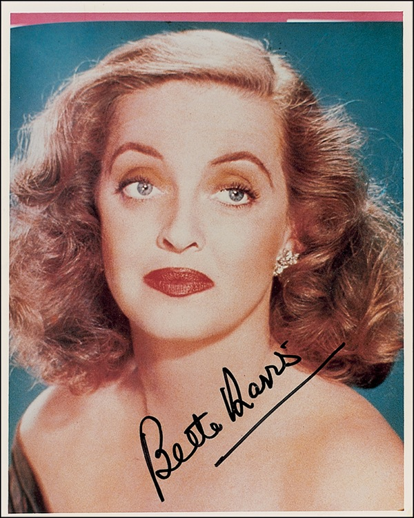 Lot 984 Bette Davis Signed Photograph