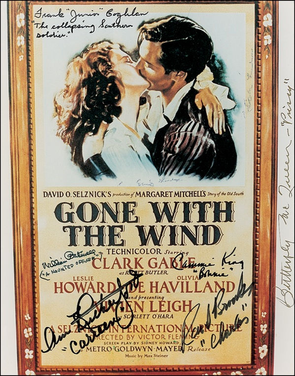 Lot 1037 Gone with the Wind Signed Photograph