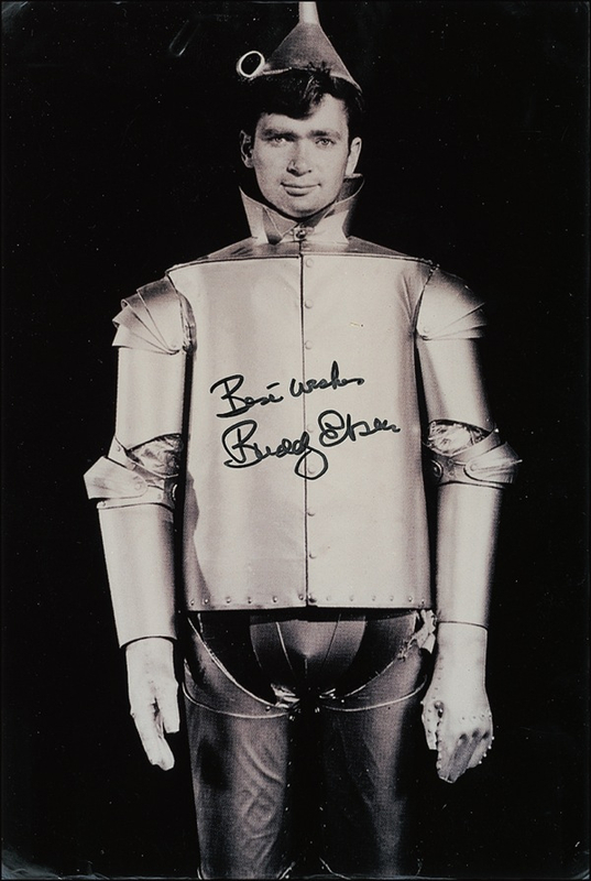 Lot 1238 Wizard of Oz: Ebsen, Buddy Signed Photograph
