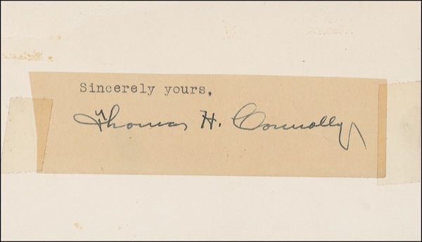 Lot 1348 Thomas Connolly Signature