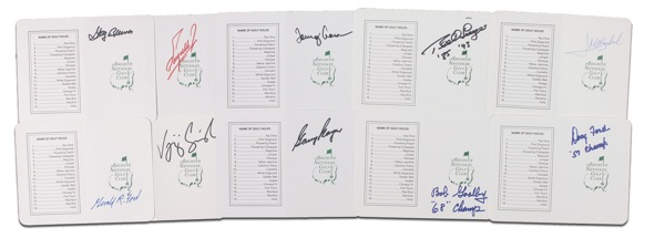 Lot 1376 Golf: Masters Champions Group Lot